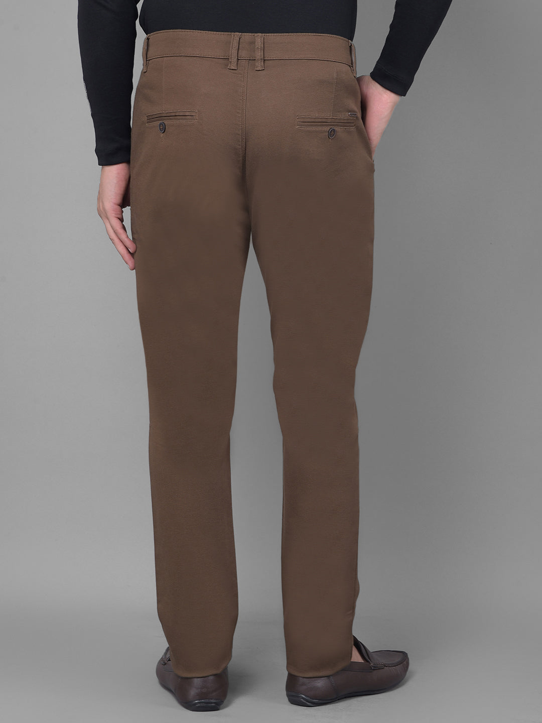 Brown Trousers-Men Trousers-Crimsoune Club