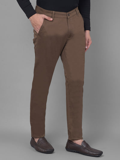 Brown Trousers-Men Trousers-Crimsoune Club