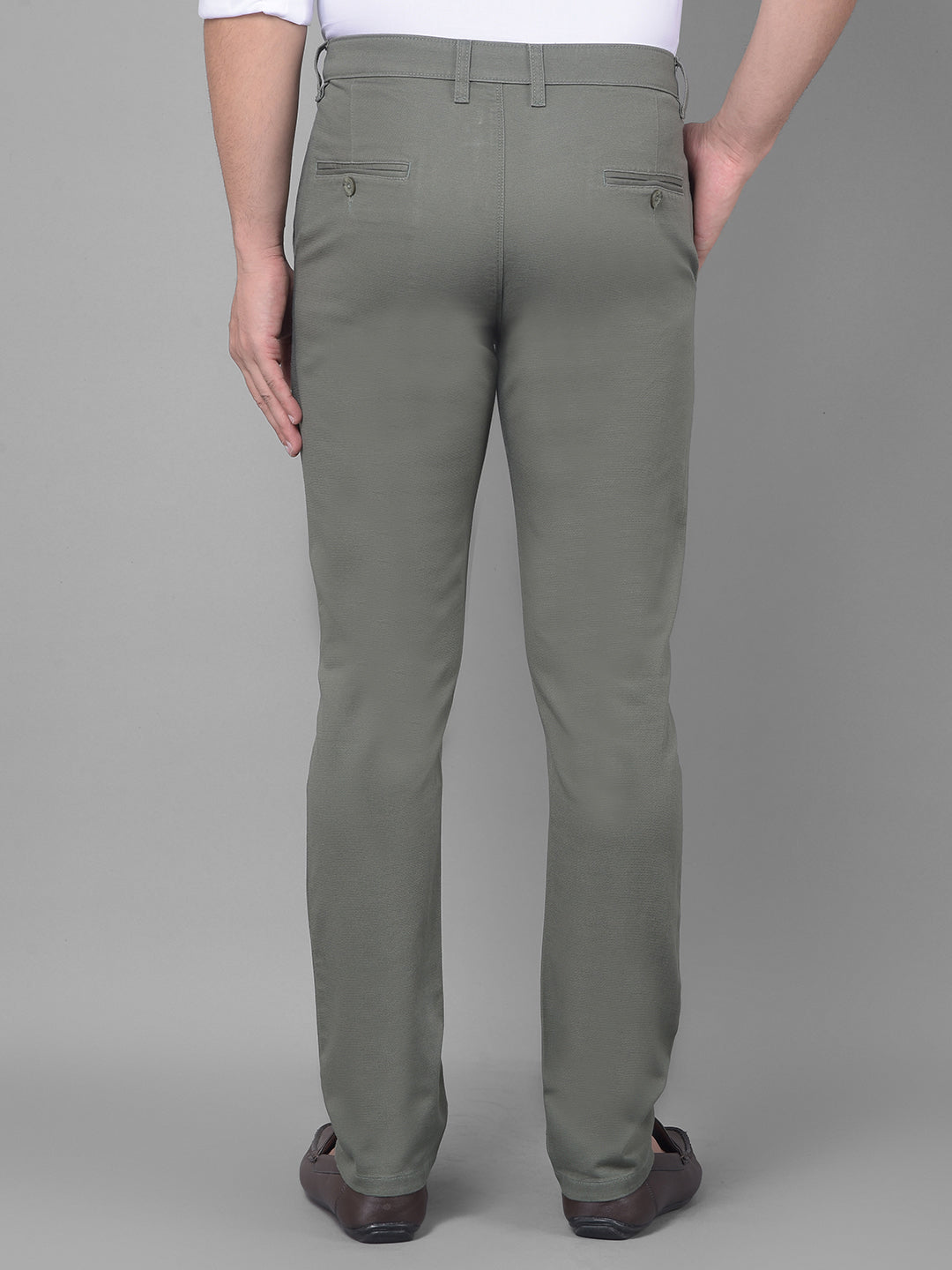 Olive Trousers-Men Trousers-Crimsoune Club