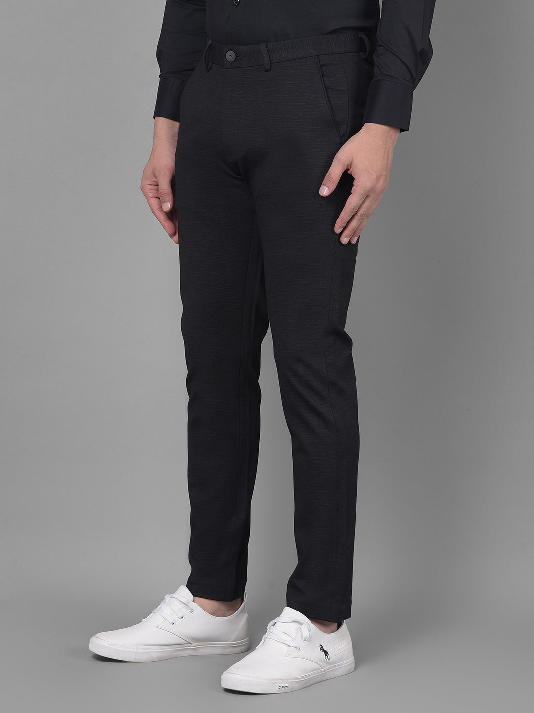 Black Trousers-Men Trousers-Crimsoune Club