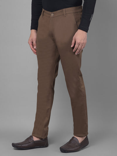 Brown Trousers-Men Trousers-Crimsoune Club