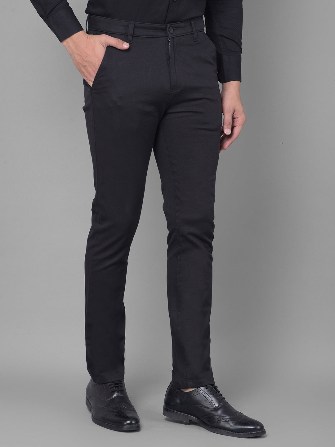 Black Trousers-Men Trousers-Crimsoune Club