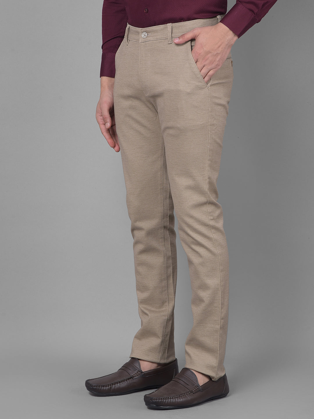 Brown Trousers-Men Trousers-Crimsoune Club