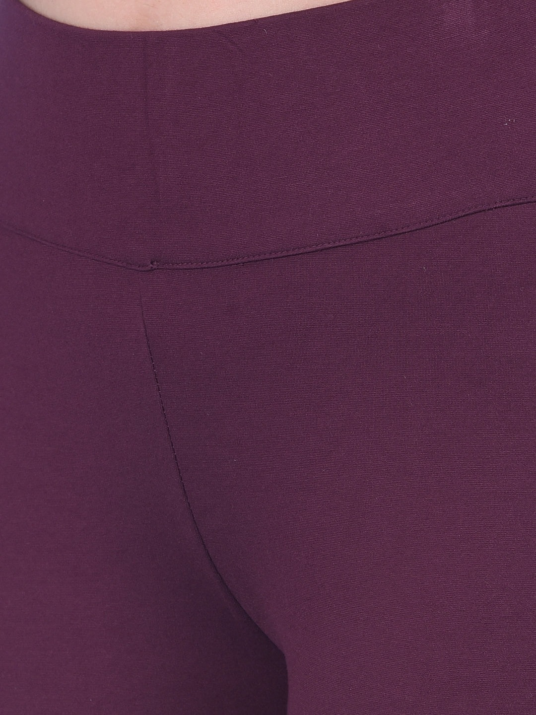 Maroon Skinny Treggings-Women Treggings-Crimsoune Club