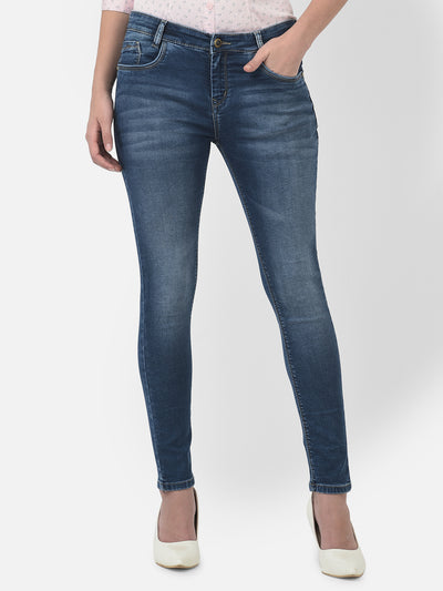 Blue Jeans-Women Jeans-Crimsoune Club