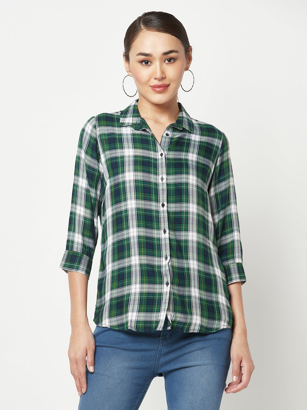 Green Checked Shirt