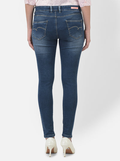 Blue Jeans-Women Jeans-Crimsoune Club