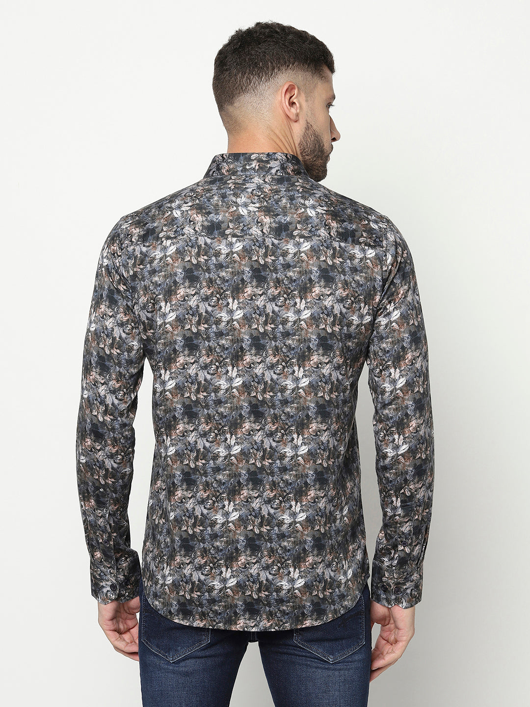 Multi-Colour Floral Print Shirt-Men Shirts-Crimsoune Club