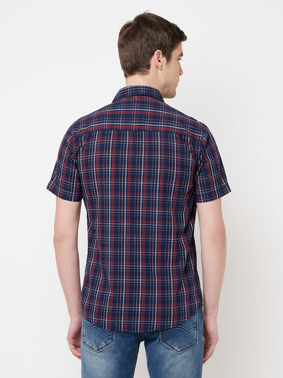 Multi-Colored Checked Casual Shirt-Men Shirts-Crimsoune Club