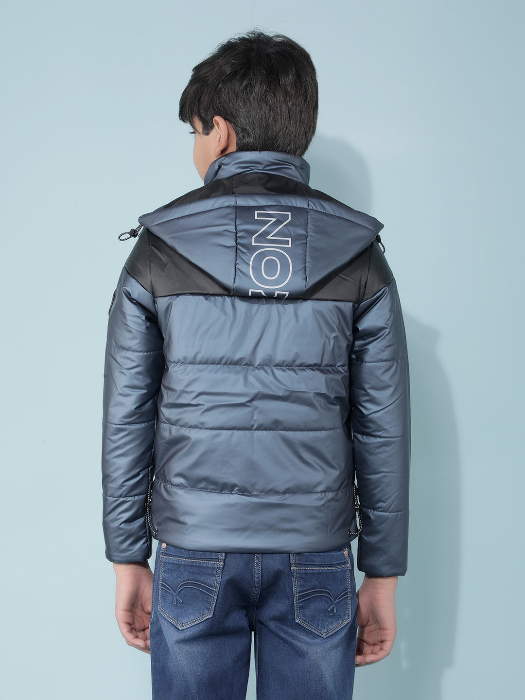 Blue Padded Jacket-Boys Jackets-Crimsoune Club