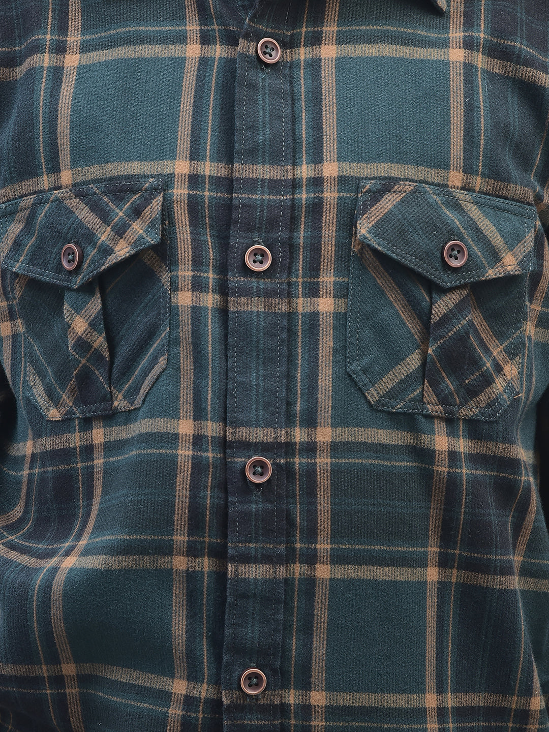 Green Checked Shirt-Boys Shirts-Crimsoune Club