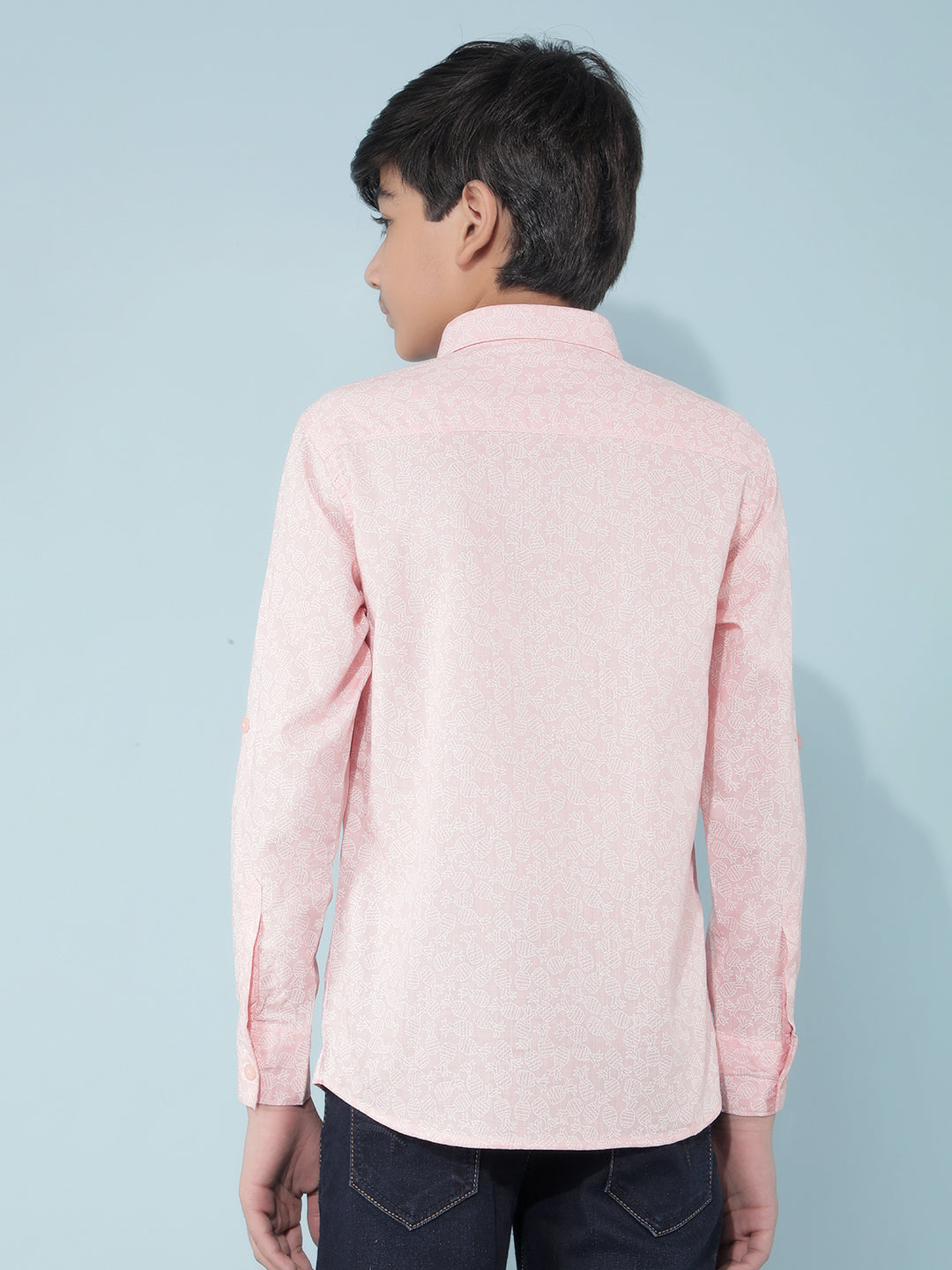 Pink Printed Shirt-Boys Shirts-Crimsoune Club