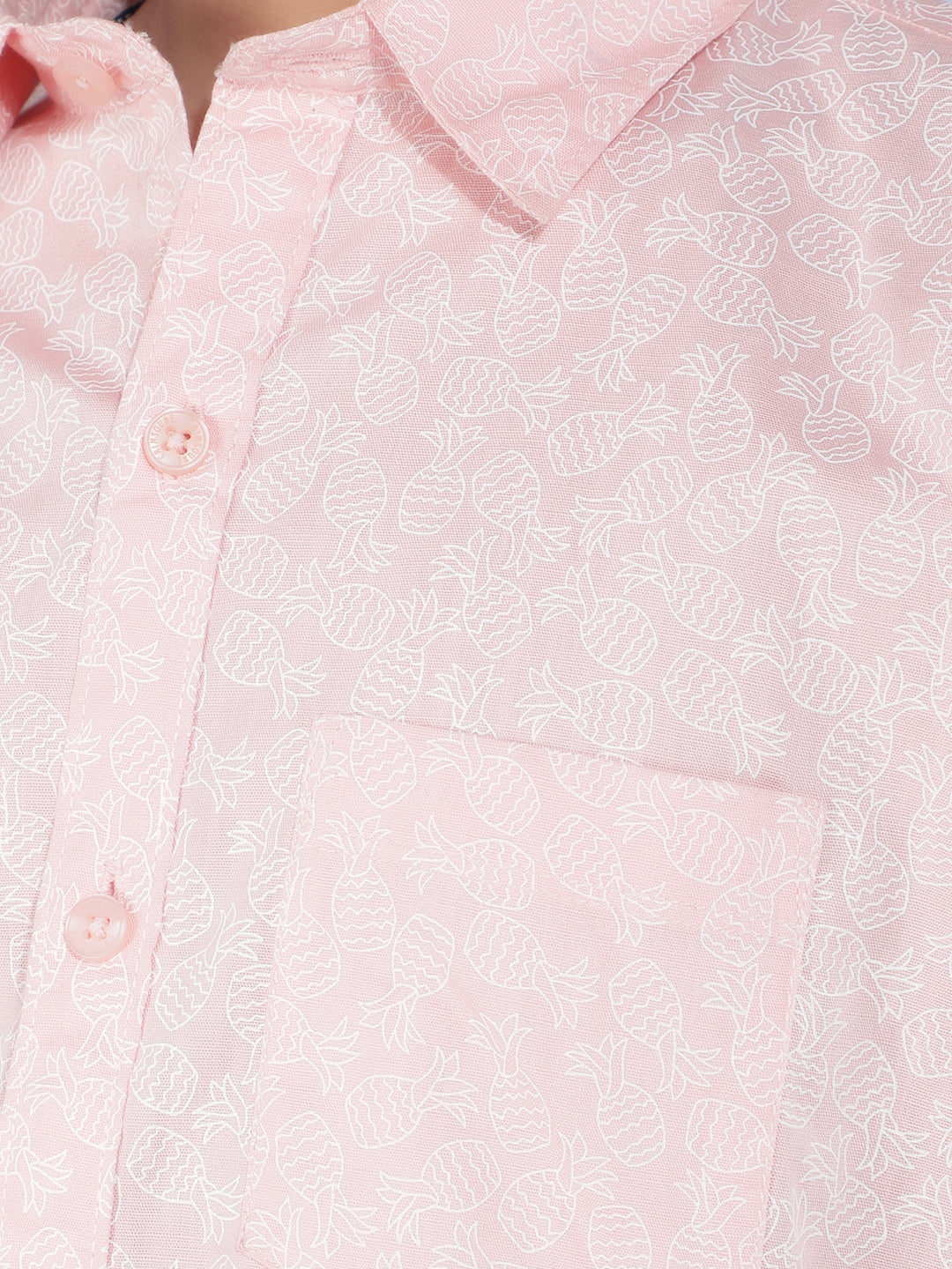 Pink Printed Shirt-Boys Shirts-Crimsoune Club