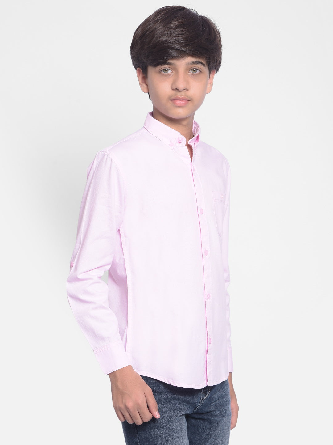 Pink Shirt-Boys Shirts-Crimsoune Club