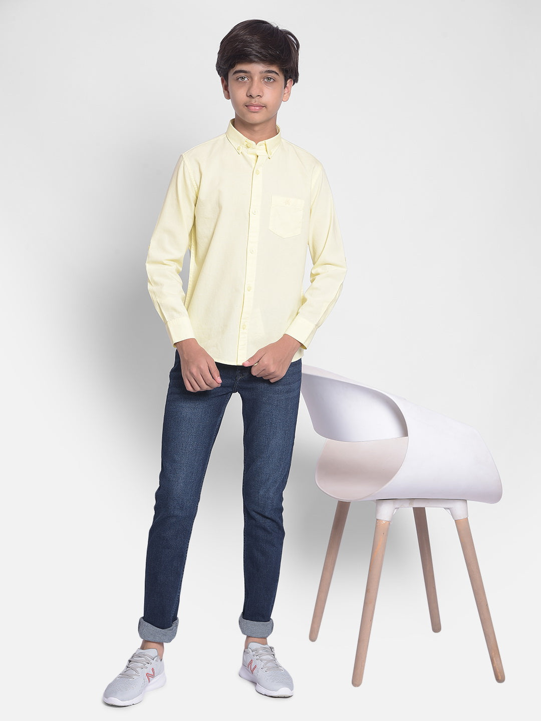 Yellow Shirt-Boy Shirts-Crimsoune Club