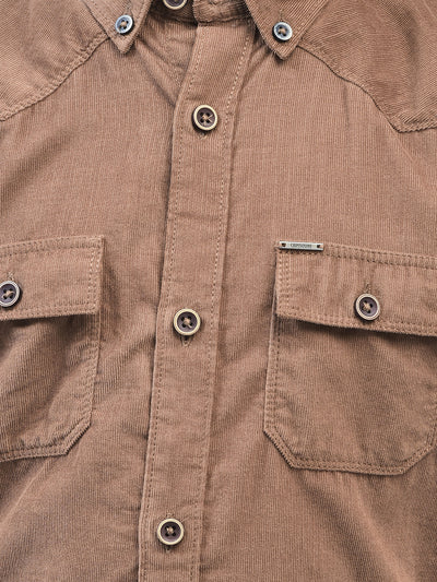 Brown Shirt-Boys Shirts-Crimsoune Club