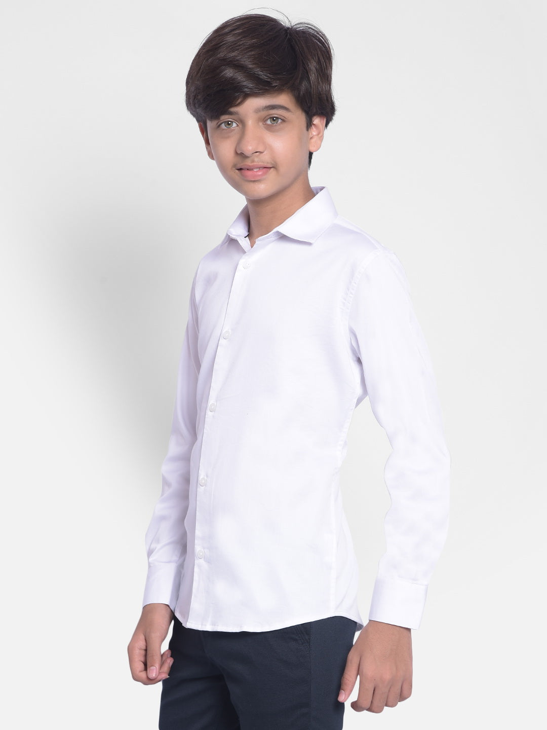 White Shirt-Boys Shirts-Crimsoune Club