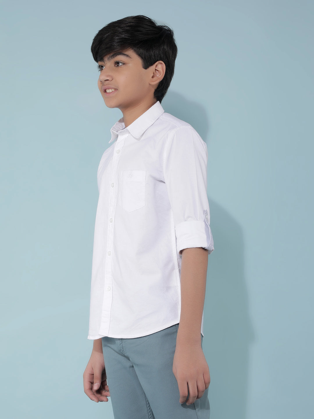 White 100% Cotton Shirt-Boys Shirts-Crimsoune Club