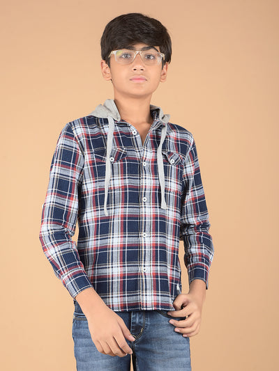 Red Checked 100% Cotton Shirt