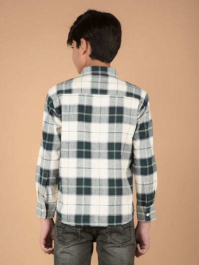 Green Checked 100% Cotton Shirt