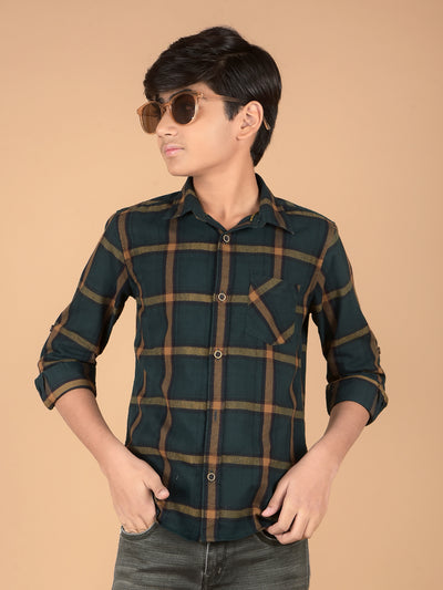 Green Checked Shirt