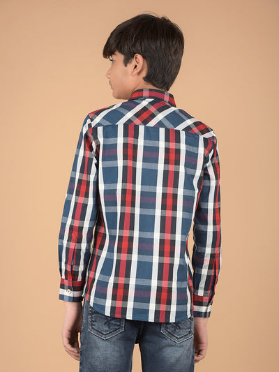 Multi-Color Checked 100% Cotton Shirt