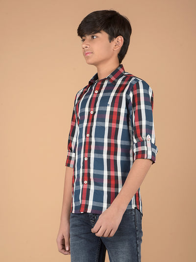 Multi-Color Checked 100% Cotton Shirt