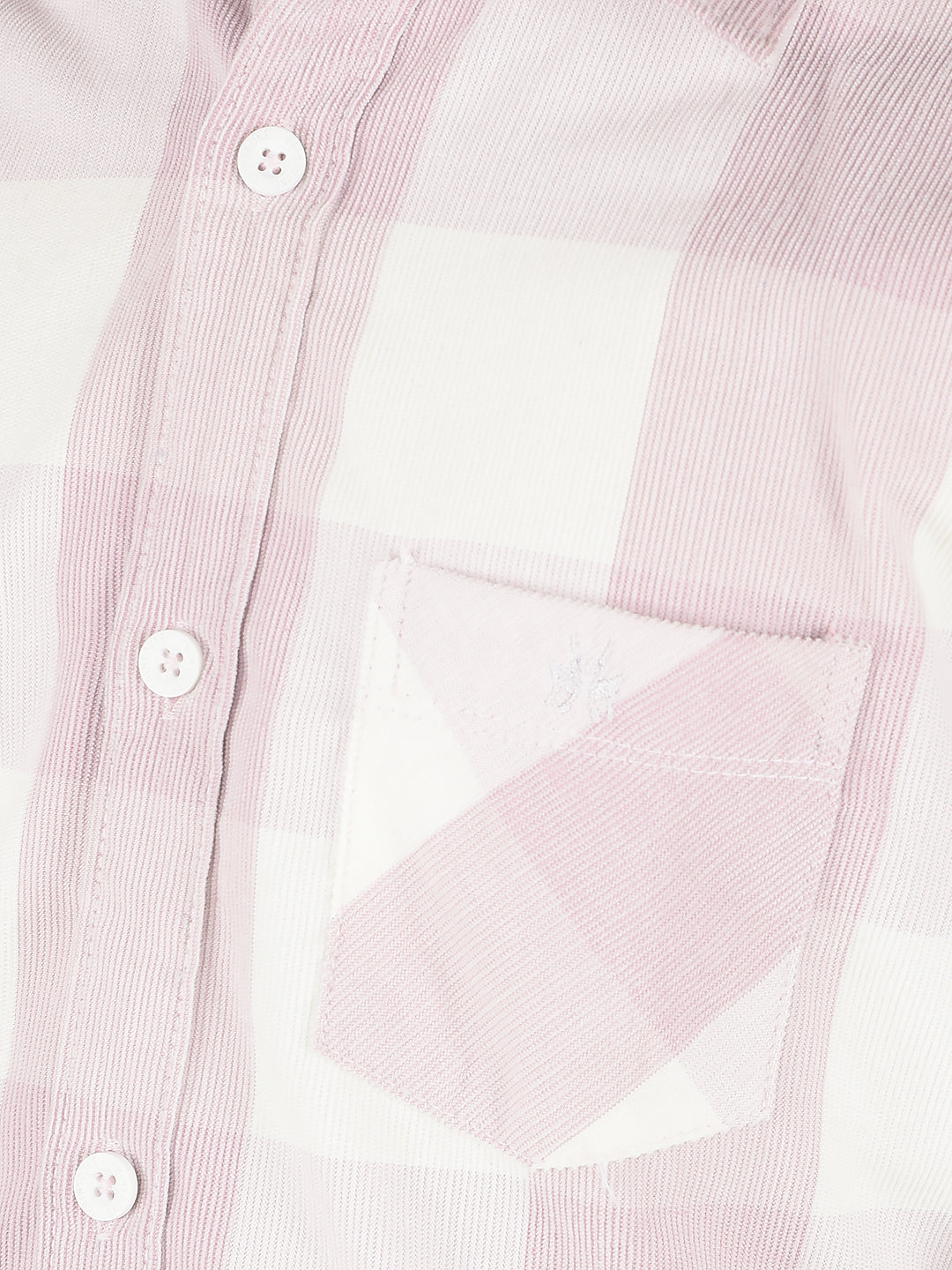 Pink Checked Knitted Shirt