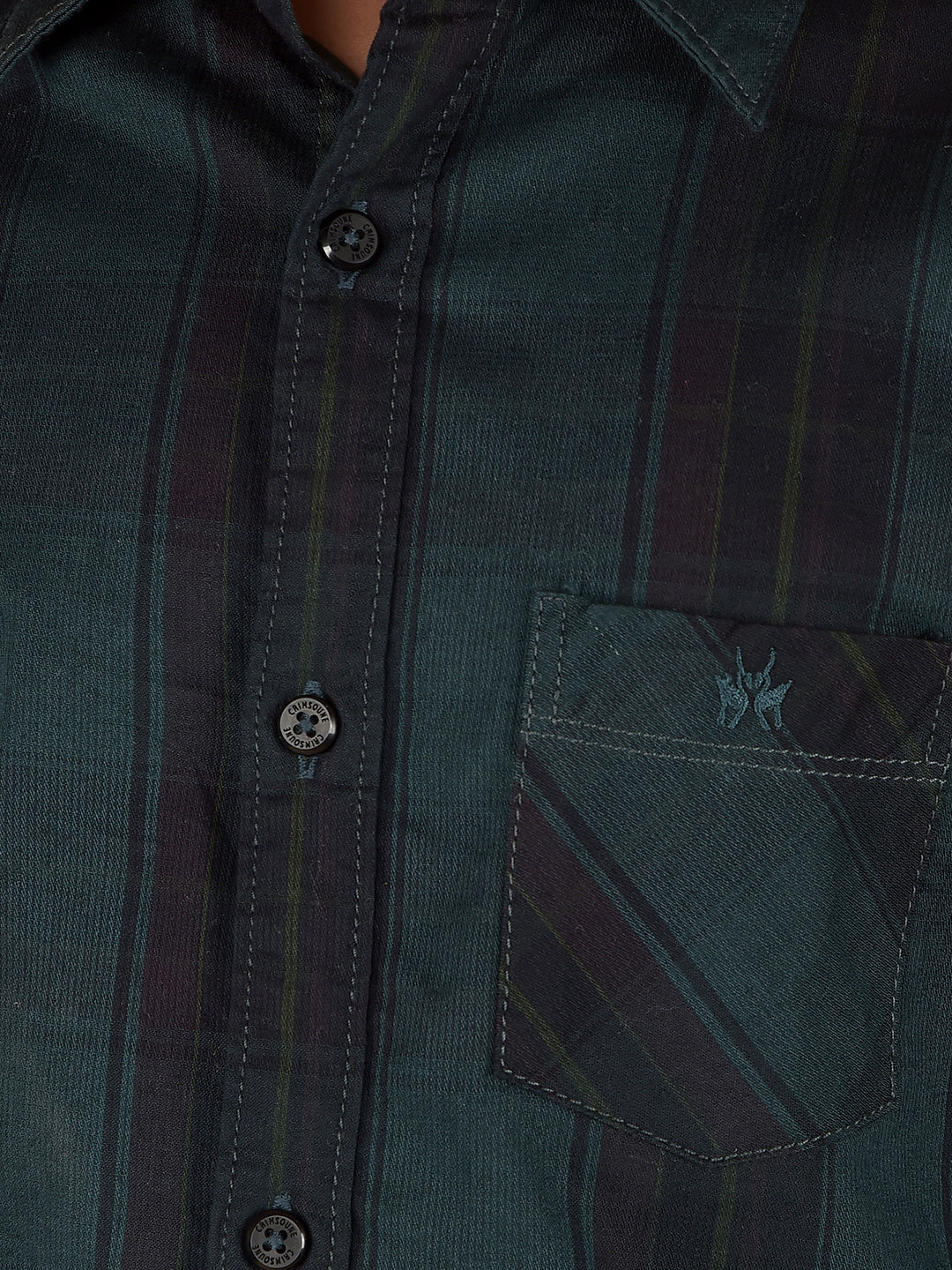 Green Checked 100% Cotton Shirt