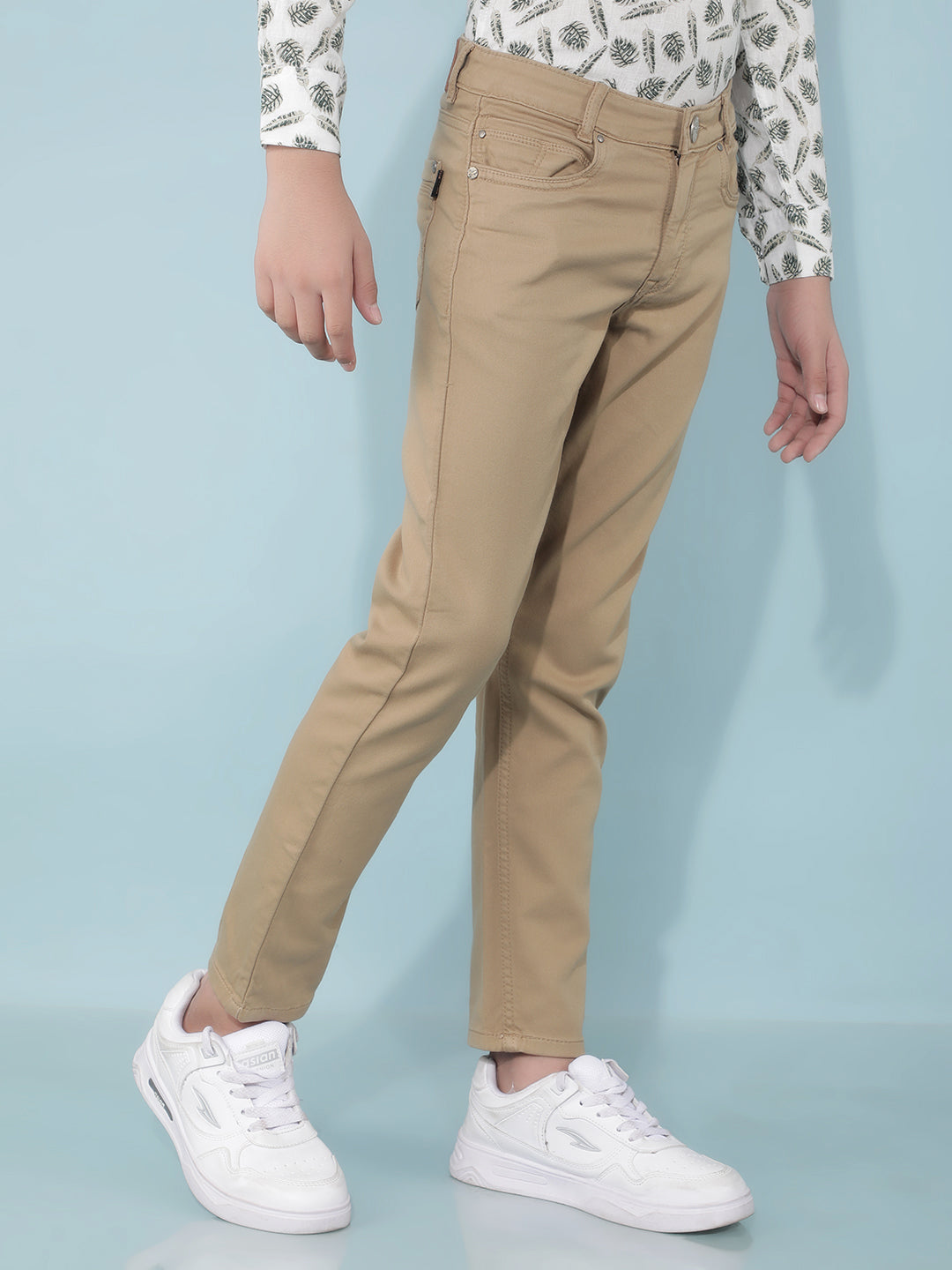 Khaki Jeans-Boys Jeans-Crimsoune Club