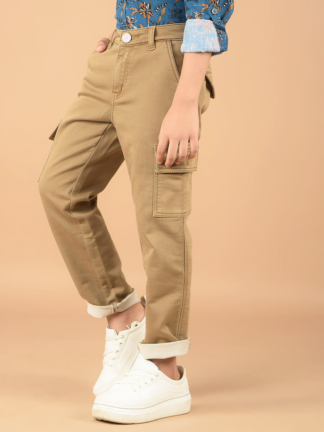 Khaki Cargo Jeans