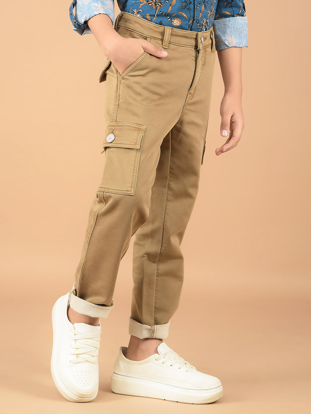 Khaki Cargo Jeans