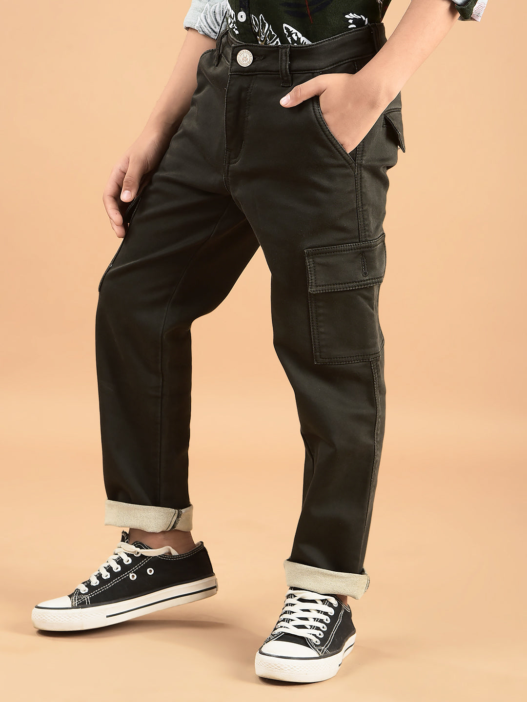 Olive Cargo Jeans