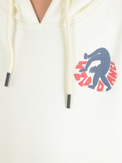 Off White Graphic Print Hooded Neck Sweatshirt-Boys Sweatshirts-Crimsoune Club