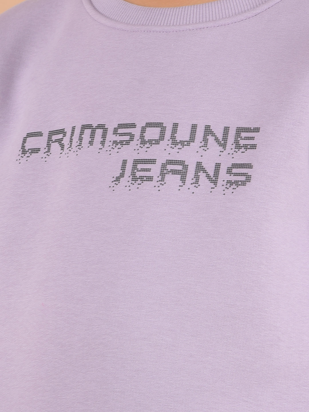 Purple Typographic Print Sweatshirt-Boys Sweatshirts-Crimsoune Club