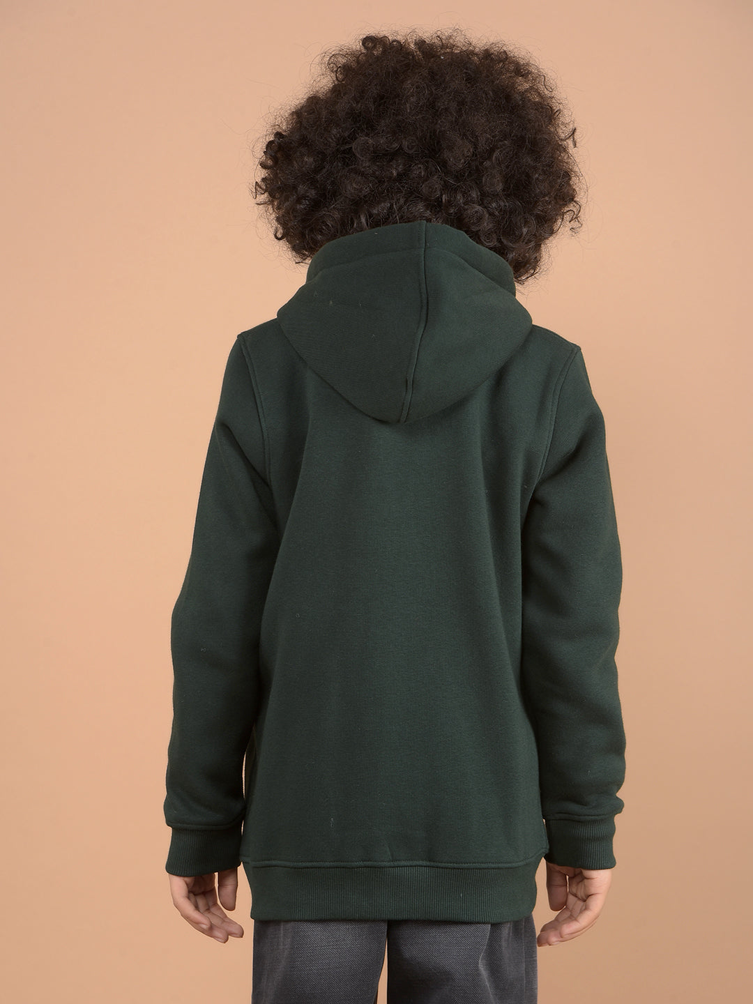 Green Hooded Neck Sweatshirt-Boys Sweatshirts-Crimsoune Club