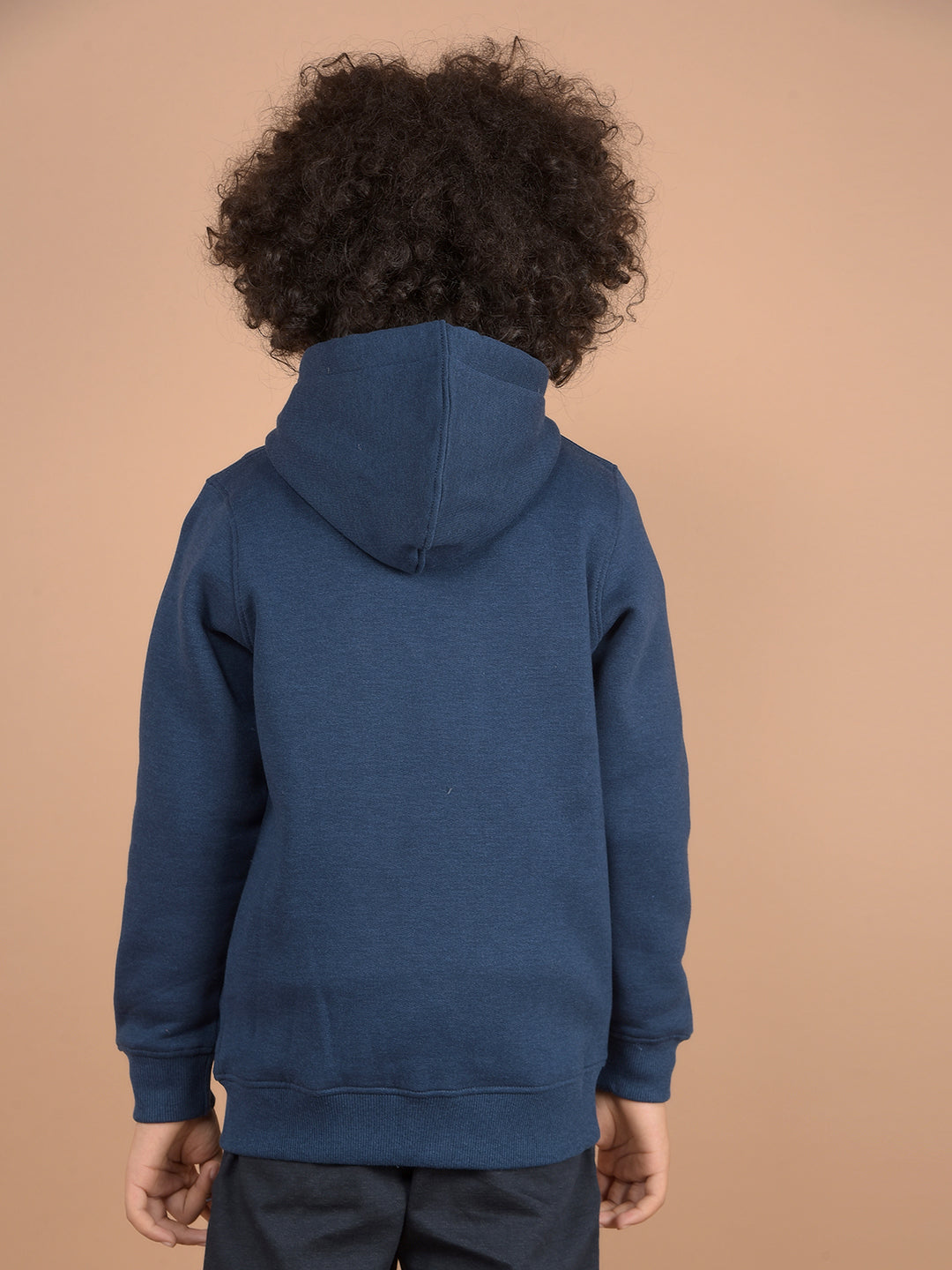 Blue Hooded Neck Sweatshirt-Boys Sweatshirts-Crimsoune Club