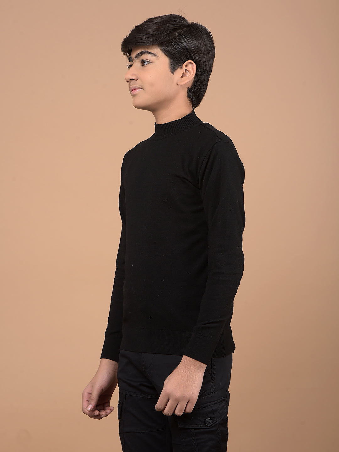 Black High Neck Sweater