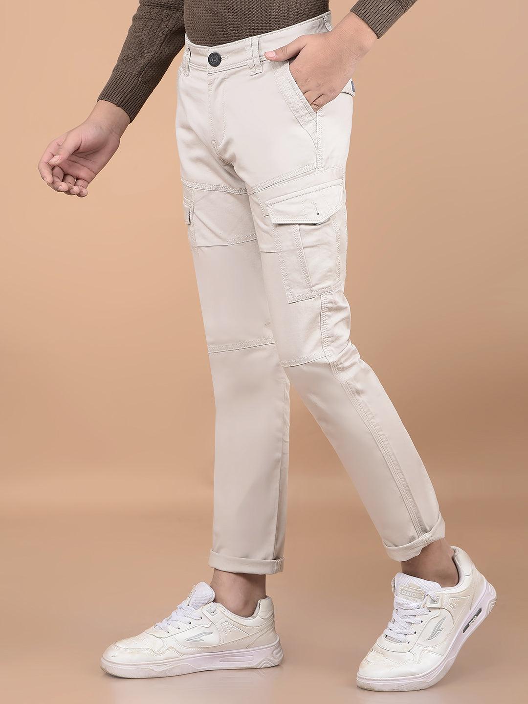 Grey Cargo Trousers