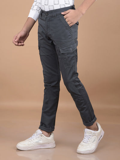 Grey Cargo Trousers