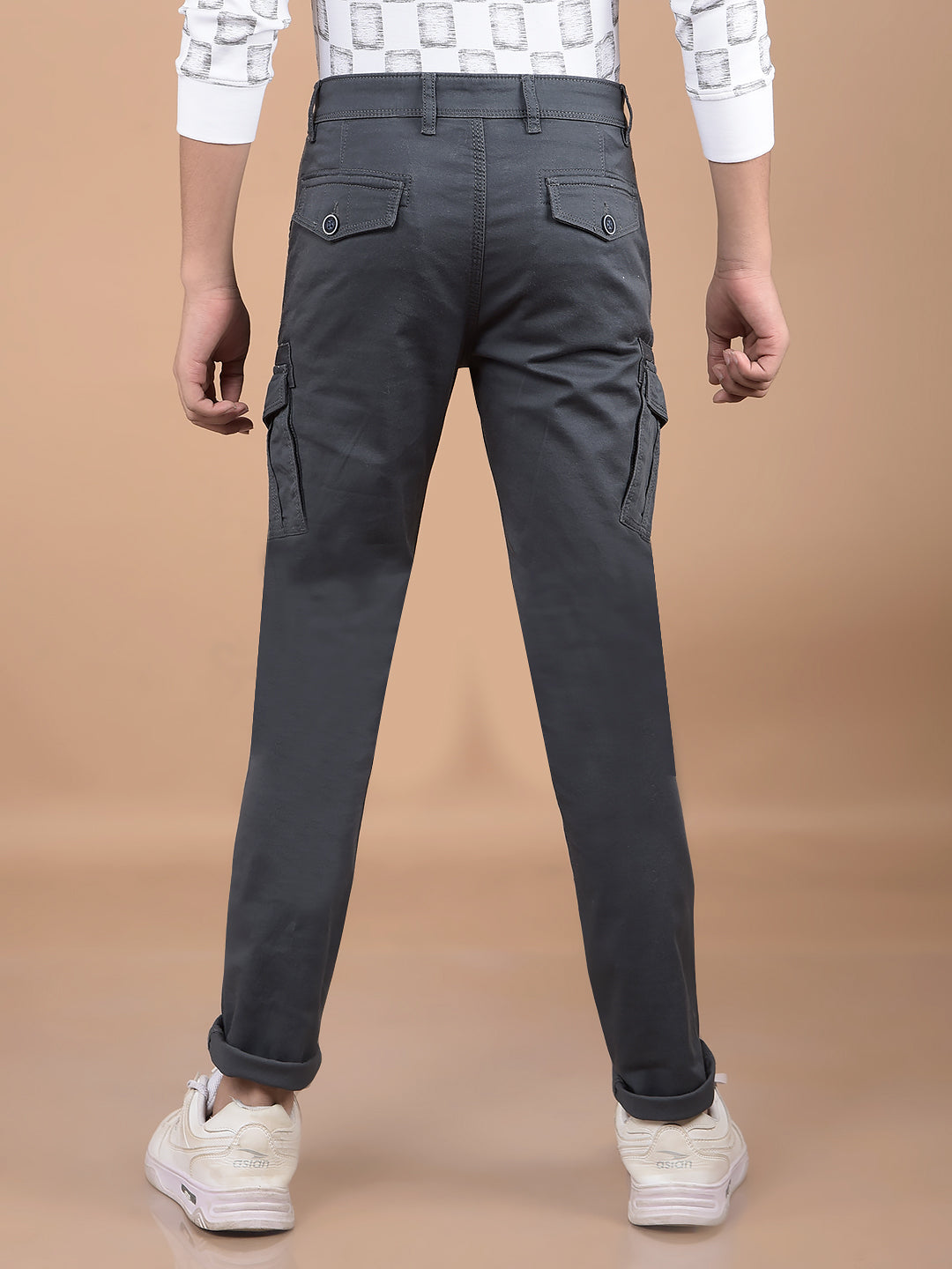 Grey Cargo Trousers