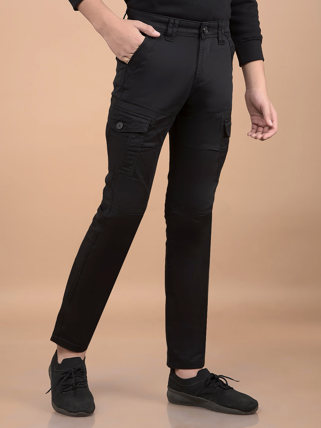 Black Cargo Trousers