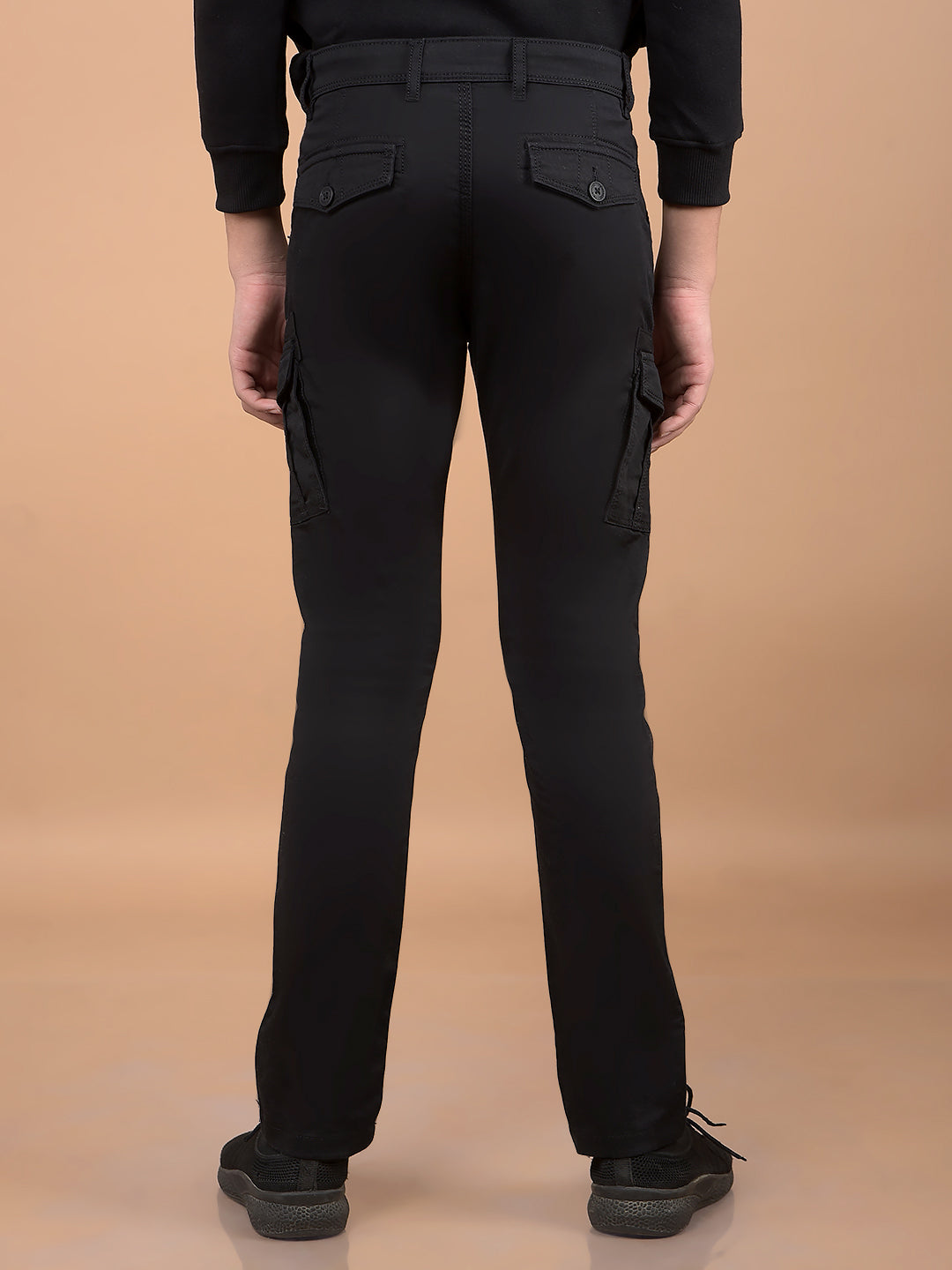 Black Cargo Trousers