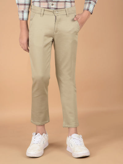 Beige Cotton Trousers