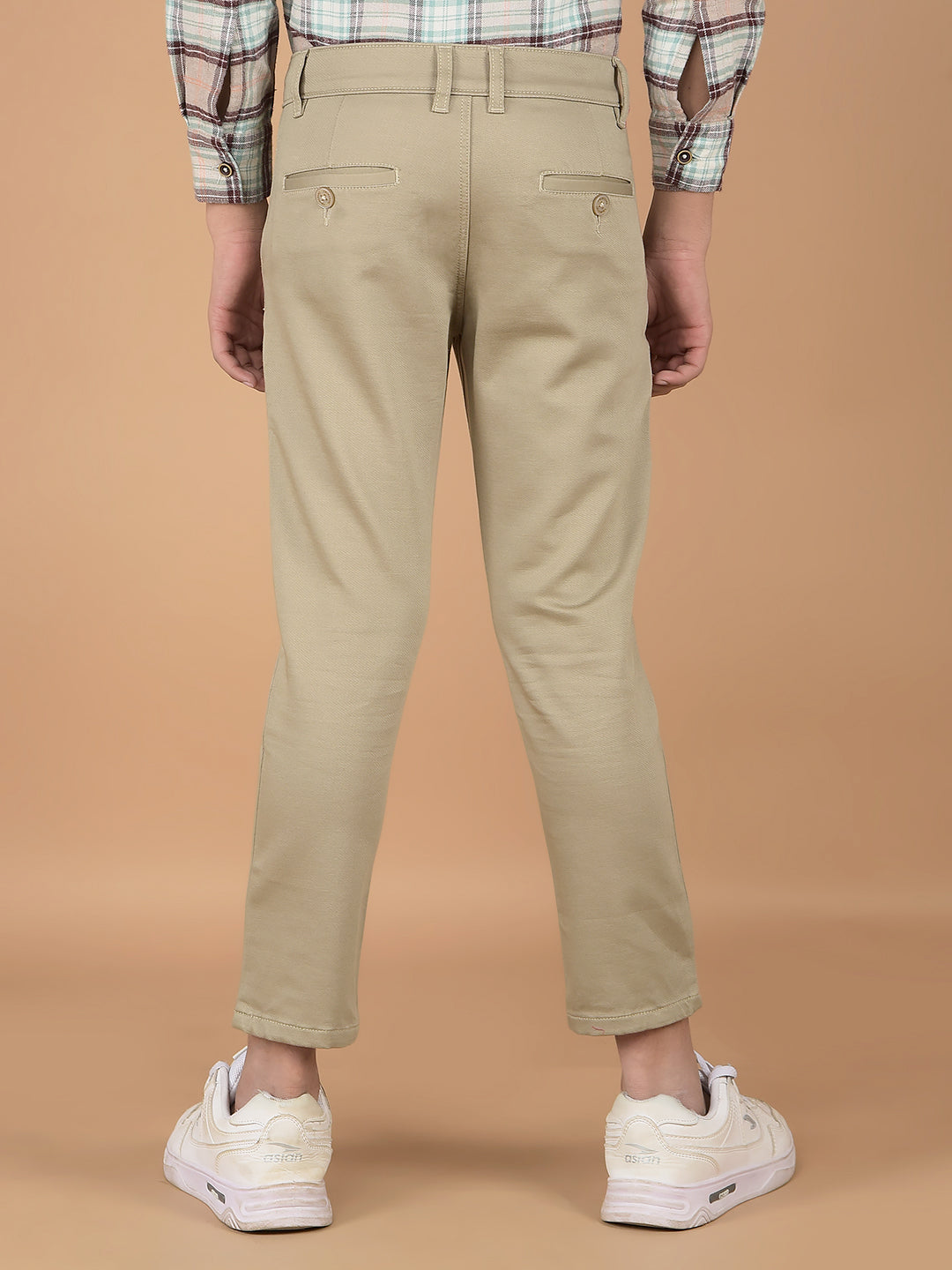 Beige Cotton Trousers