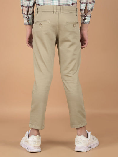 Beige Cotton Trousers