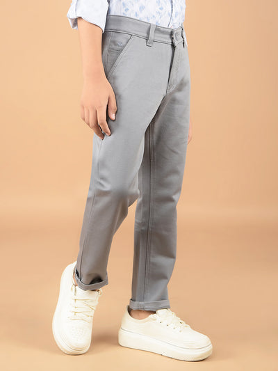 Grey Cotton Trousers