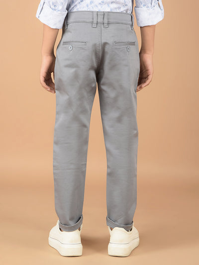 Grey Cotton Trousers