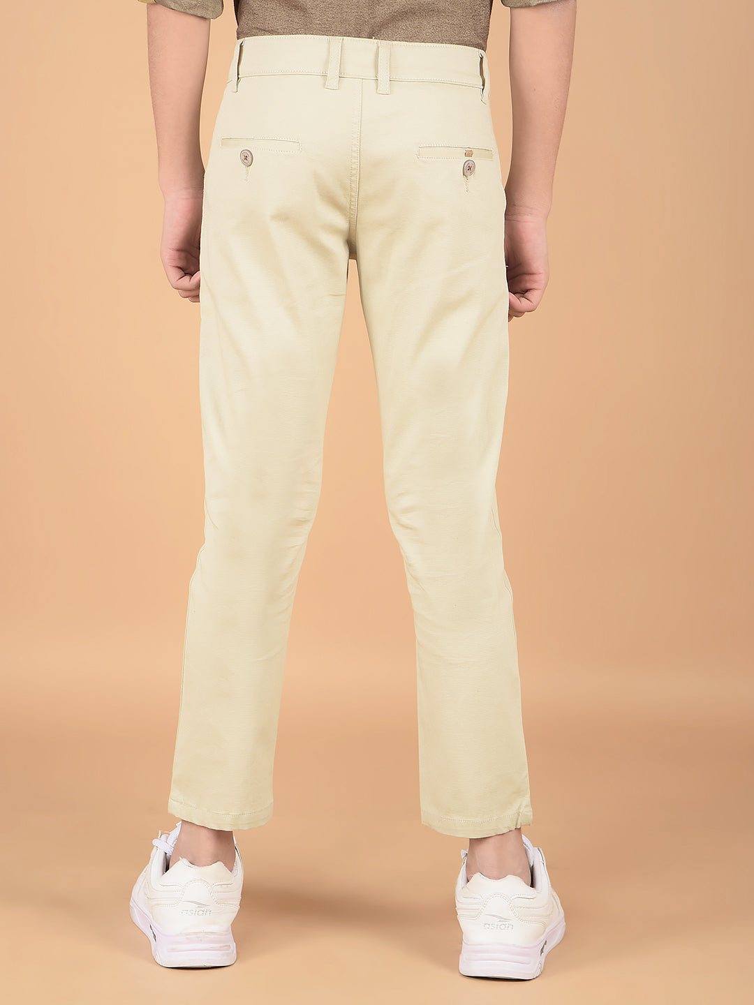 Beige Cotton Trousers