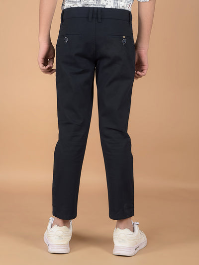 Navy Blue Cotton Trousers